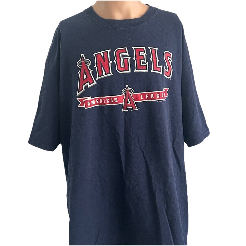 Anaheim Angels Lee Sport T-Shirt Men's Size 2XL MLB Baseball Short Sleeve